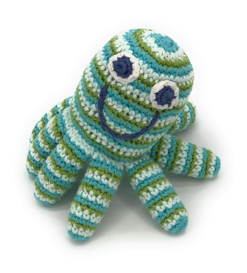 PEBBLE Green Octopus Rattle, 1 EA - Image 5